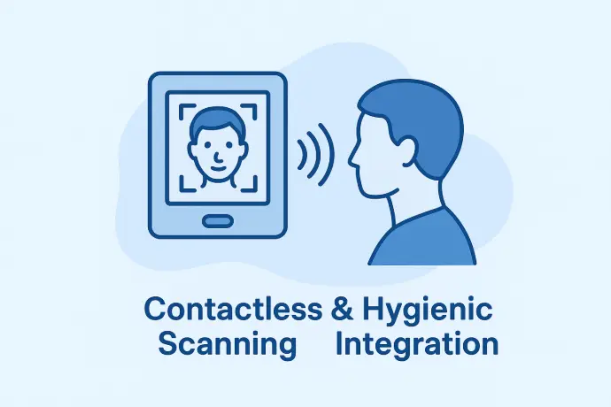 contactless & hygienic scanning integration
